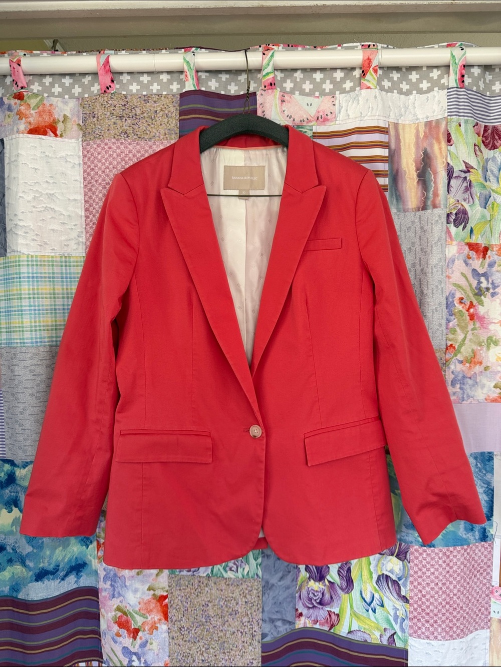 Women’s Coral Banana Republic Single-Button Blazer